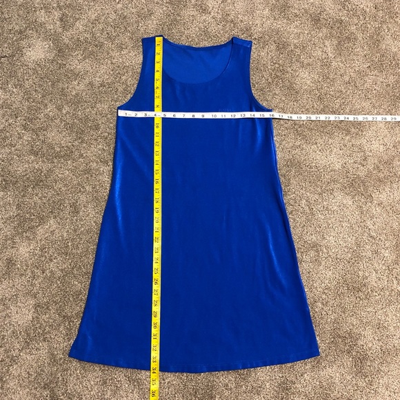 Athena Collection Dress Size S Royal Blue Stretchy Summer Colorful - Picture 4 of 10